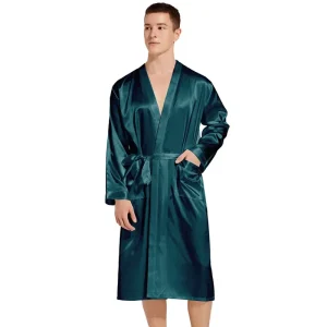robe de chambre soirée satin pour homme