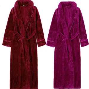 peignoir couple en polaire