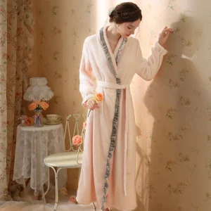 peignoir en éponge pour femme tendance